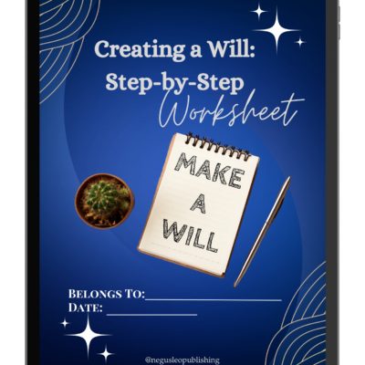 Creating a Will Step-by-Step Worksheet