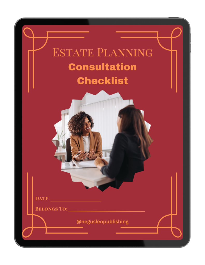 Estate Planning Consultation Checklist