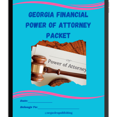 Georgia Financial Power of Attorney Packet