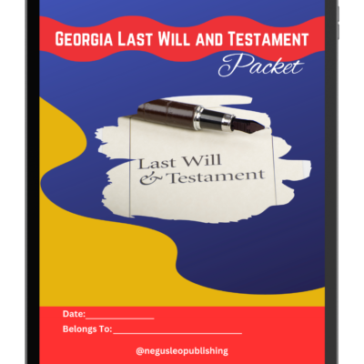 Georgia Last Will and Testament Packet