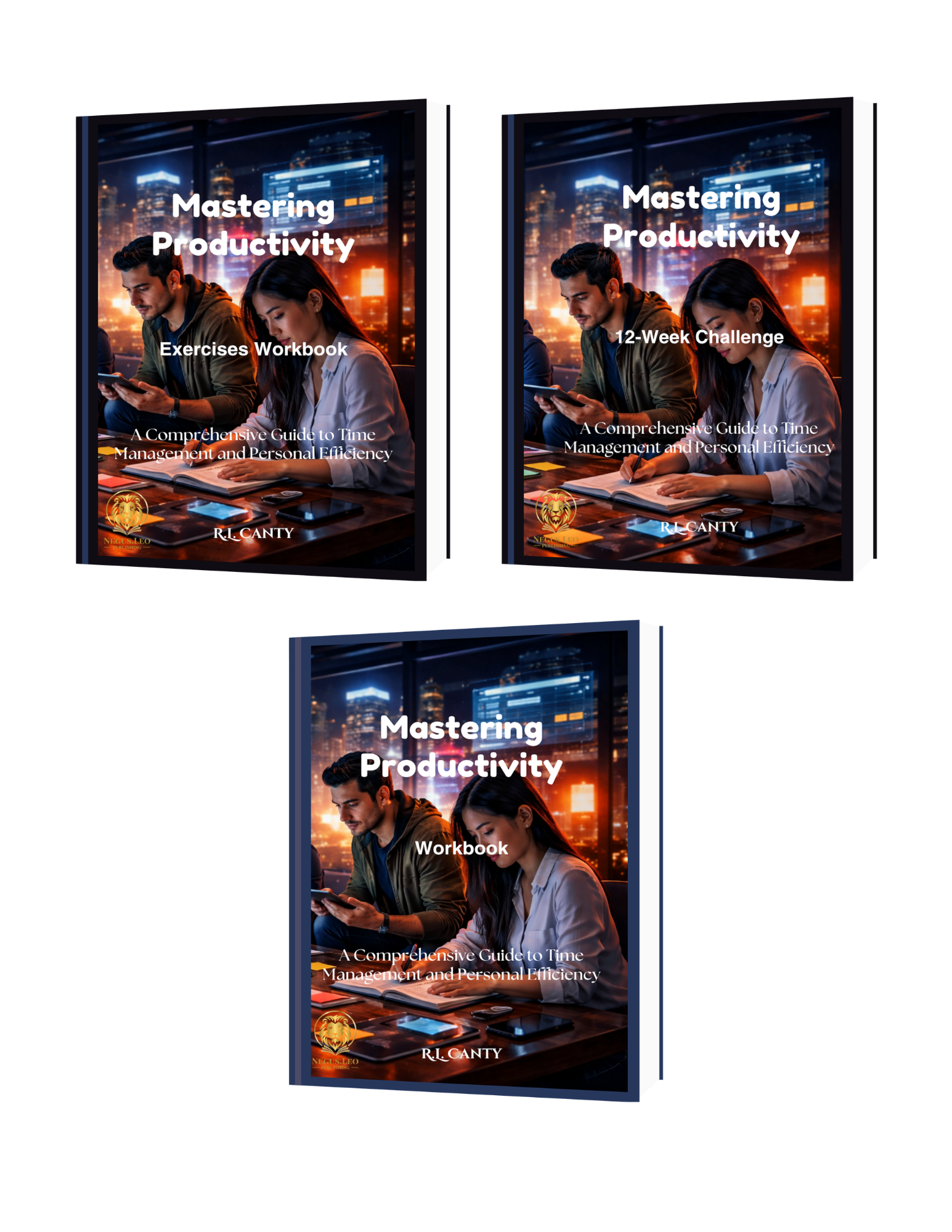 Mastering Productivity: A Comprehensive Guide to Time Management and Personal Efficiency - Print Bundle - Core 3 Bundle (PDF)